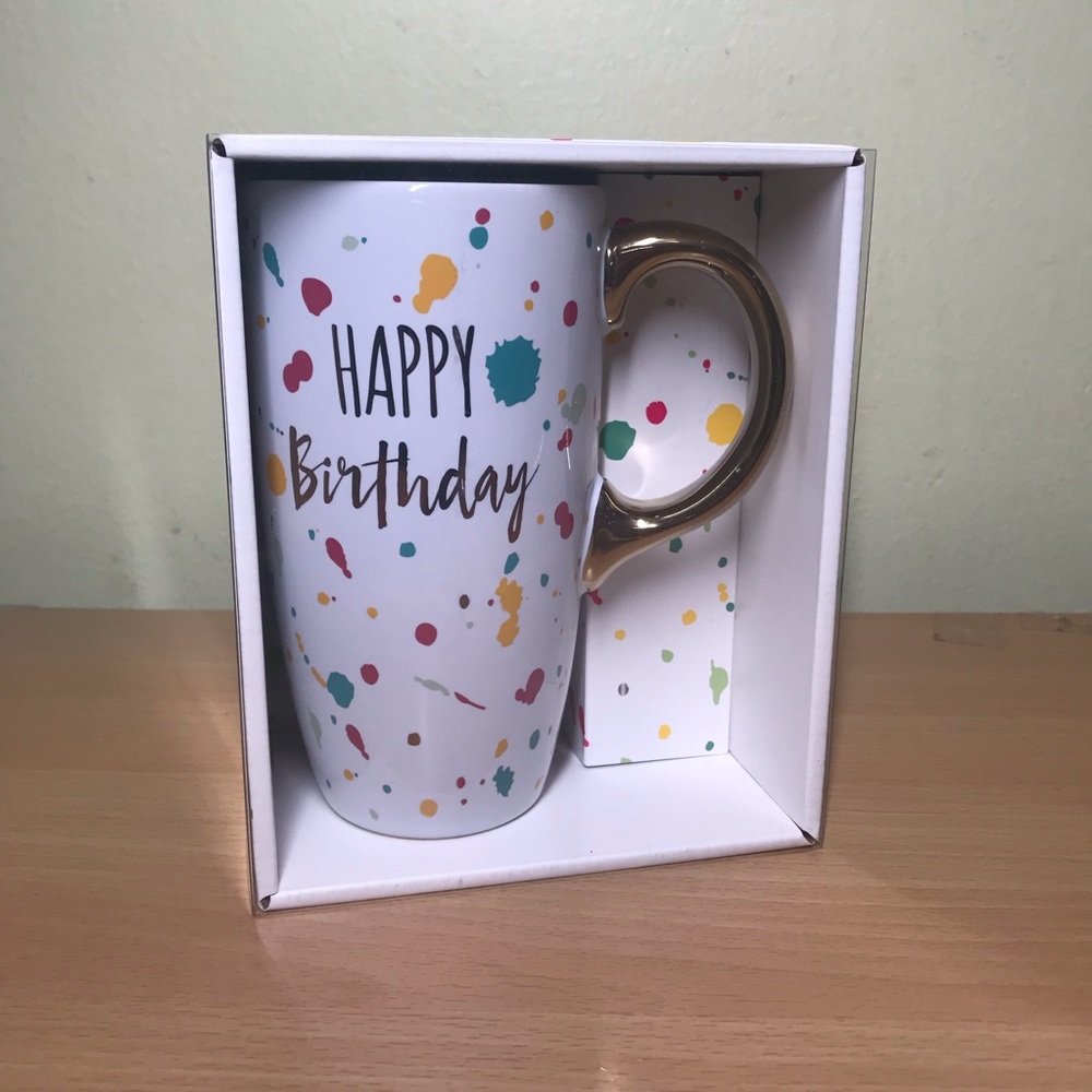 Modern Expresions “ Happy Birthday “ Ceramic  Mug